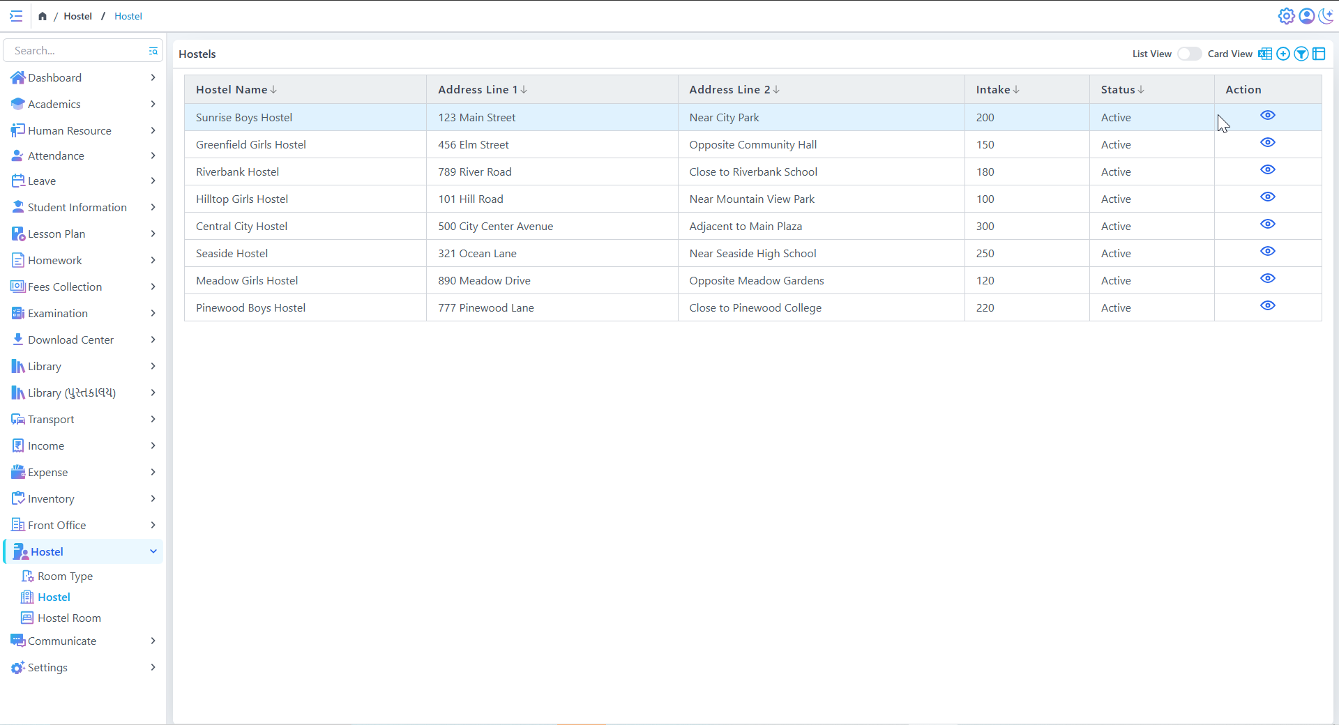 Geometric art installation
